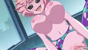 Mina Ashido Rides foreigner My trickster Academia